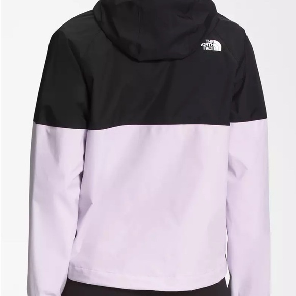 The North Face Women's Antora Windproof / Waterproof Rain Hoodie Black/Lavender - Picture 4 of 6